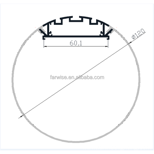 customized Linear Light Lens LED lamp parts accessories